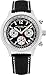 Stuhrling Original Mens Dress Watch - Chronograph Wrist Watch with Tachymeter 24-Hour Subdial (Black-Silver)
