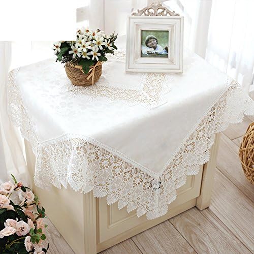 JHT European-style lace table cloth/ table cloth/Lace table cloth/American-style rectangular white openwork cloth-A 90x150cm(35x59inch)