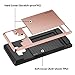 Vofolen Sliding Cover for Galaxy Note 9 Case Wallet Case Credit Card Holder ID Slot Heavy Duty Protection Dual Layer Protective Hard Shell Hybrid Bumper Armor Case for Samsung Galaxy Note 9 Rose Gold