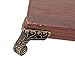 BQLZR Antique Bronze Wooden Box Decorative Corner Foot with Mounting Screws Pack of 4