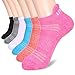 LITERRA Womens Ankle Socks Running Athletic Sport Cushion Casual With Tab 6 Pairs
