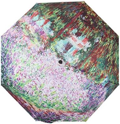 oil painting Printed Custom Auto Foldable Sun Rain Anti-UV Umbrella Fashion Design