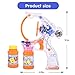KKONES Bubble Gun Bubble Blower with LED Flashing Lights and Music, Bubble Toy for 1 2 3 4 5 Year Old Girls and Boys