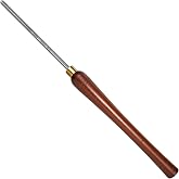 SIIIXS 3/8" HSS Bowl Gouge,1/4" Flute Side Grind Wood Lathe Turning Chisel | Beech Handle