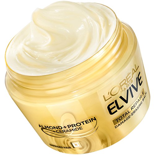 L'Oreal Paris Hair Expert Total Repair 5 Damage-Erasing Balm, Deeply repairs and reconstructs- dry, chemically treated hair, 8.5 oz. (Packaging May Vary)