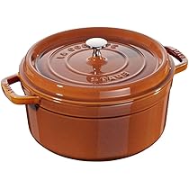 Amazon.com: Staub Round Cocotte 8(5/8) inch Cinnamon, 2.75QT