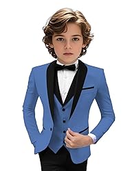 Tuxedo Suits for Boys 3 Pieces Slim Fit Boys Formal