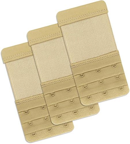 Women's Elastic Bra Extenders 3 Row 3 Hook Womens Bra Soft comfortable Extenders