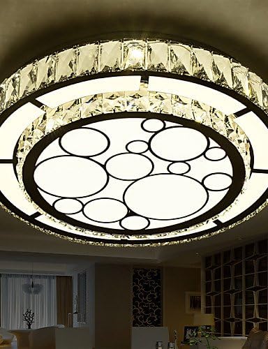 HJL- Flush Mount Crystal / LED Modern/Contemporary Living Room / Bedroom / Dining Room Crystal , white-90-240v