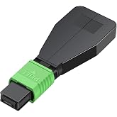 Buacoz MPO/APC 12 Core Female Fiber Optic Loopback Adapter,Singlemode | Duplex 50/125&mu;m Fiber Loopback Tester Cable for 40G 100G Networks and QSFP Testing