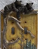 Slifka Bear Double Switch Plate Cover