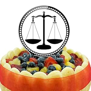 Amazon.com: Scales of Justice Cake Top Topper: Kitchen & Dining