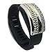 Fitbit Alta, Fitbit Charge, Fitbit Charge HR, Fitbit Flex, Jawbone Up Jewelry to Accessorize Your Fitness Tracker - Etched Ornate Braided Weaving BRITAIN Bracelet Accessory
