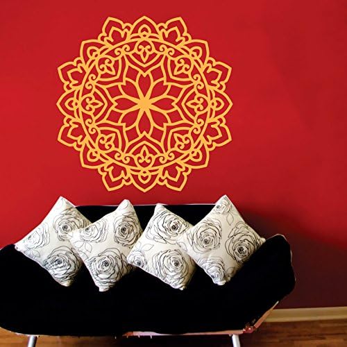 Wall Decals Mandala Ornament Indian Geometric Moroccan Pattern Yoga Namaste Flower Bedroom Vinyl Sticker Wall Decor Murals Wall Decal