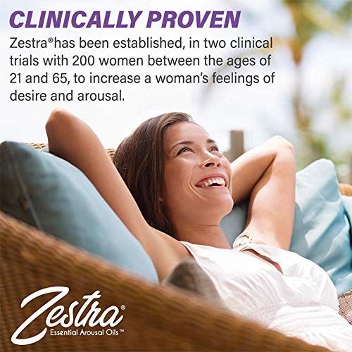 Zestra Essential Arousal Oils - 3 Single Dose Packets 0.8ml - Organic & All-Natural Botanical Arousal Oil - Safe & Clinically Proven to Enhance Pleasure during Intimate Moments (6 Boxes)