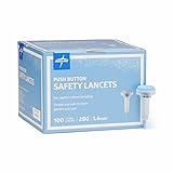 Medline Sterile Safety Lancets, Push-Button