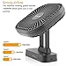 OPOLAR AA Battery Operated Desk Fan with Timer, 3 Speeds, Adjustable Head - USB or AA Battery Powered, Perfect for Study Room, Office, Hurricanes, and Bedroom