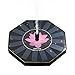 Ankway Solar Fountain Pump for Birdbath 1.4W Beautiful Octagon Shape Lotus Printed Solar Powered Fountain Pumps for Pond Water Bird Bath Garden Patio Pool Fish Tank