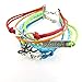 Doinshop Nice Colorful Infinity Friendship Love Anchor PU Leather Charm Bracelet DIY