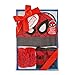 Marvel Baby Boys Avengers Spiderman Hat with Mitts and Bootie Gift Set, 0-3M