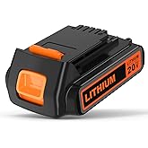 VEHAKIFA 20V LBXR20 Lithiun Battery Compatible with Black and Decker 20v Max Lithiun Battery LB2X4020 LBXR20 LBX20 LBXR20-OPE LBXR2020,Compatible with All Black and Decker 20v Cordless Power Tools