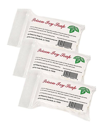 Stop The Itch with Poison Ivy Soap - All Natural Relief from Poison Ivy, Poison Oak, or Sumac, Safe for The Entire Family - Jewelweed Neutralizes Itching, Irritation, Removes Urushiol - 3 Pack