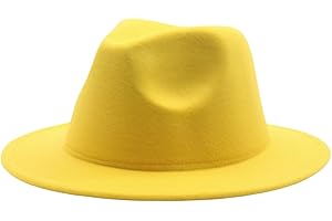 ZINTAOZT Kid Boys Girls Wool Felt Cowboy Hat Classic Wide Brim Fedora Hat Panama Cap Jazz Hats Fashion Clothes Accessories