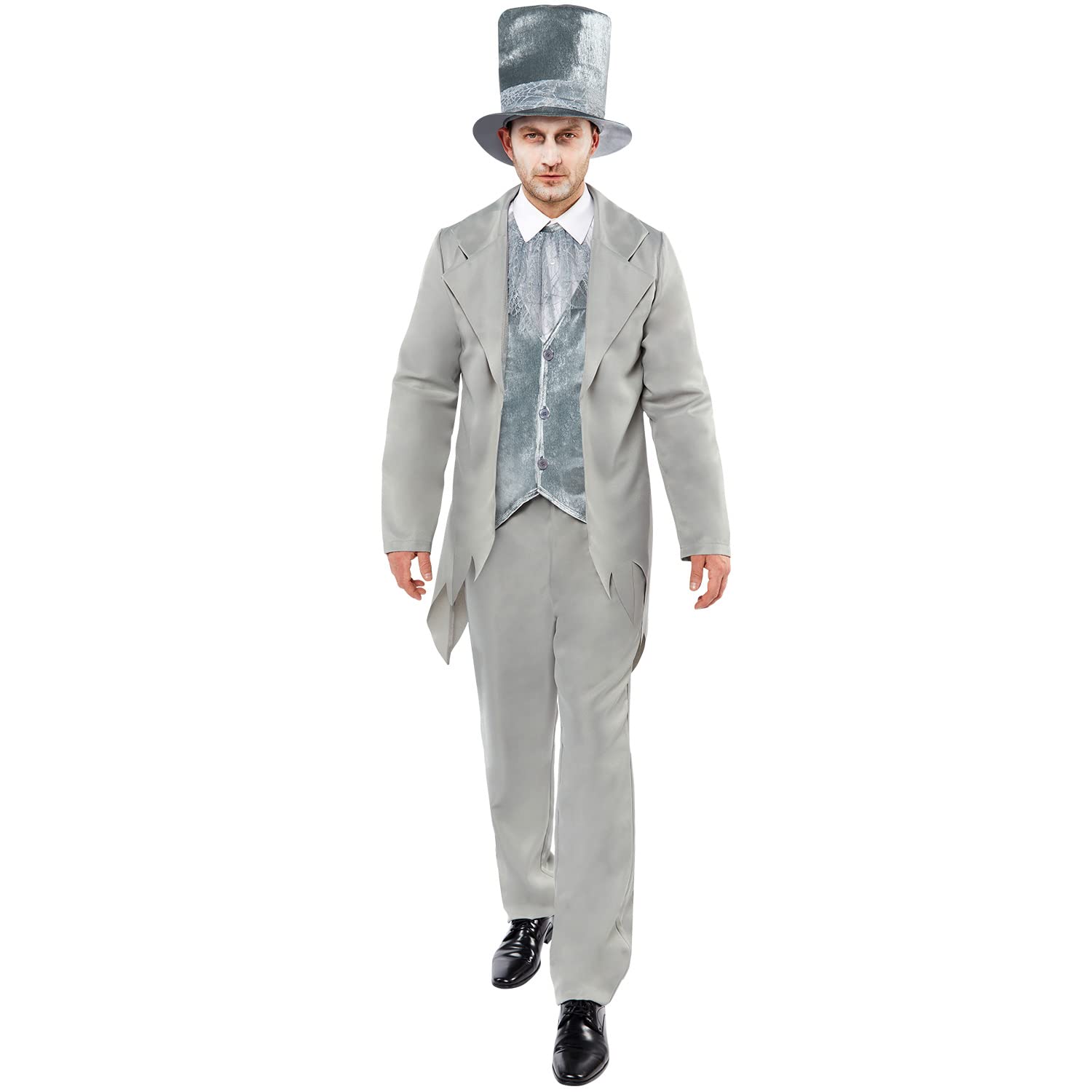 amscan 9917931 - Mens Halloween Zombie Ghost Groom Fancy Dress Costume (Chest size: 50")