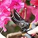 Crenova Hand Pruner, Professional 8'' Premium Titanium Bypass Pruning Shears, Premium Utility Garden Clippers Scissors with Sponge Handle Protector, Best Plant Flower SK-5 Steel Blade Cutter for Lawn
