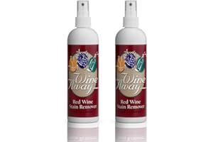 Wine Away Red Wine Stain Remover - Perfect Fabric Upholstery and Carpet Cleaner Spray Solution - Removes Wine Spots - Spray and Wash Laundry to Vanish Stain - Wine Out - 12 Ounce, 2 Pack
