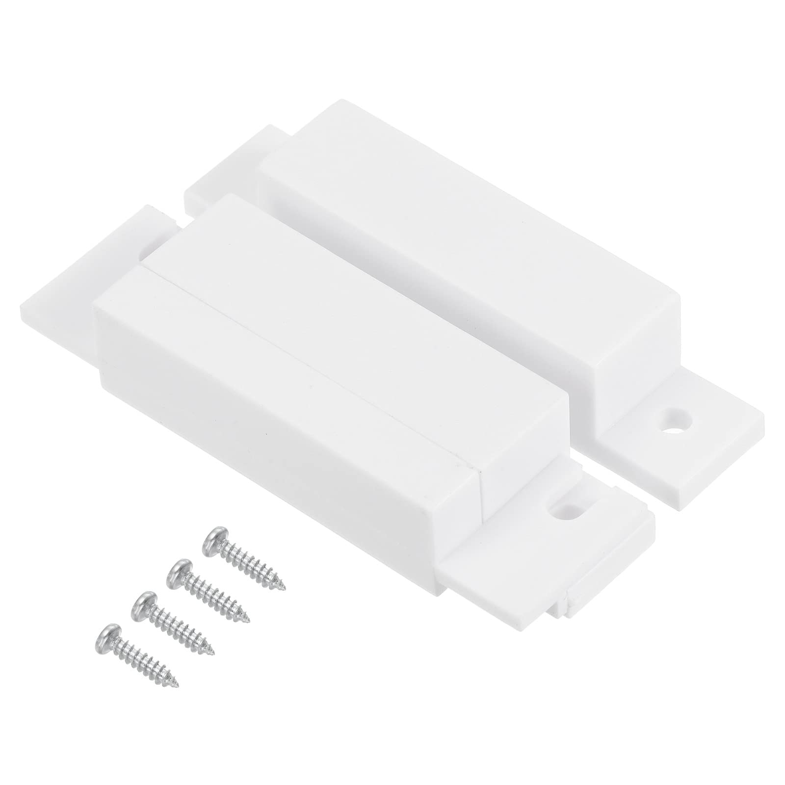 PATIKIL Magnetic Reed Switch, 1 Set Normally Open NO Wired Surface-Mounted Garage Door Window Contact Switch for Home Security