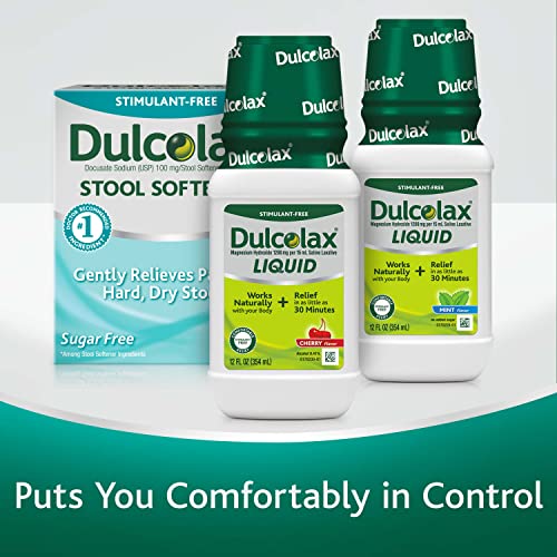 Dulcolax Liquid Laxative, Stimulant Free Laxative for Comfortable