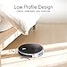 Robot Vacuum Cleaner with 1400Pa Strong Suction, 2600mAh Battery, Drop-Sensing Technology and Self-Charging Robotic Vacuum Cleaner for Low-pile Carpet and Hard Floor, HEPA filter for Pet Hair & Allerg