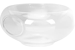 MUELODSIC Ice Glass Salad Bowl 20x10cm Food Holder Fruit Serving Bowl for Hotel and Party Tableware