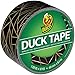 Duck Brand 241794 Printed Duct Tape Single Roll, 1.88 Inches x 10 Yards, Black Gold Geometric