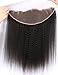 Persephone Kinky Straight Headband Wigs for Black Women Italian Yaki Human Hair Wigs Glueless None Lace Front Machine Made Wigs 150% Density Natural Color (19 Inch)