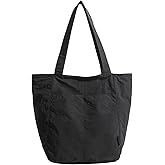 Barsine Tote Bag for Women Unisex Lightweight Nylon Totes Purses and Handbags Large Casual Shoulder Hobo for Travel Gym