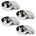 Set of 4, Korean Stainless Steel Rice Bowl with Lid Set, Korean Kitchen Restaurant, Multi-Purpose Stainless Steel Hygienic Sanitary Bowl + Lid Set