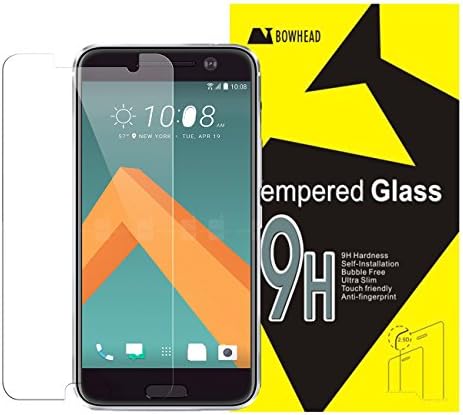 HTC 10 Screen Protector, Bowhead HTC M10 Glass Screen Protector - [Tempered Glass] 9H Hardness, Bubble Free