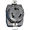 Marinco-6369CR-Marine-3-Pole-4-Wire-Electrical-Dockside-Receptacle-50-Amp-125250-Volt-Female-Black