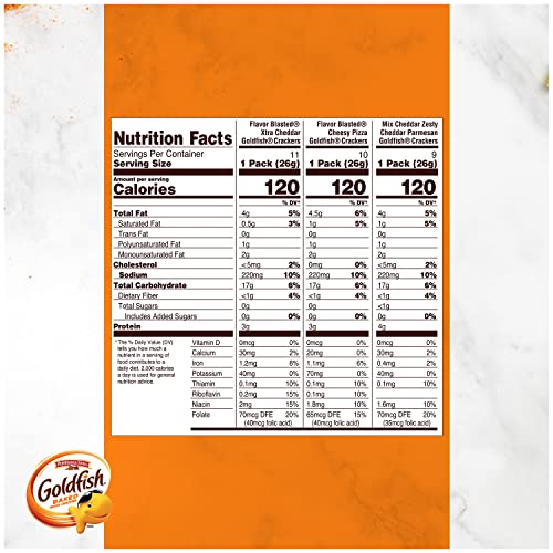 Goldfish Bold Mix Crackers with Cheesy Goldfish Mix, Flavor Blasted