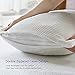 Sweetnight Bamboo Bed Pillows for Sleeping - Adjustable Loft Gel Shredded Memory Foam Pillow with Removable Case for Neck Pain Relief,Side Back Stomach Sleeper, CertiPUR-US & Hypoallergenic, Queen