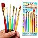 u-hoMEy 6 Pcs/Set Paint Brush Set Nylon Handle Brush Kid Watercolor Drawing Painting