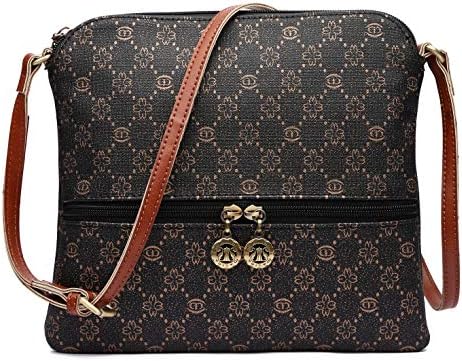 Malirona Lightweight Medium Crossbody Bag for Women/High-grade synthetic leather/Zipper Pocket/Adjustable Strap