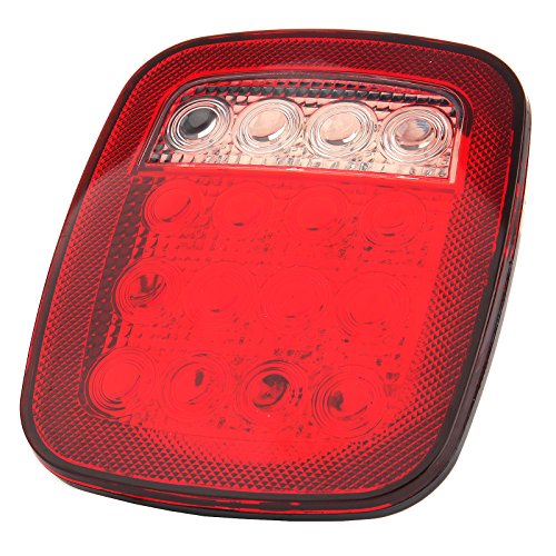 CCIYU 2 Pack 76-06 Wrangler CJ YJ TJ LED Tall Lights Jeep TraIler Rubicon Off Road