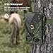 LETSCOM 14MP Trail Game Camera with 3 PIR Sensors, Waterproof HD Wildlife Scouting Cam 42 Low-Glow IR LEDs, 120° Wide Angle for Hunting and Outdoor Surveillance (Green)