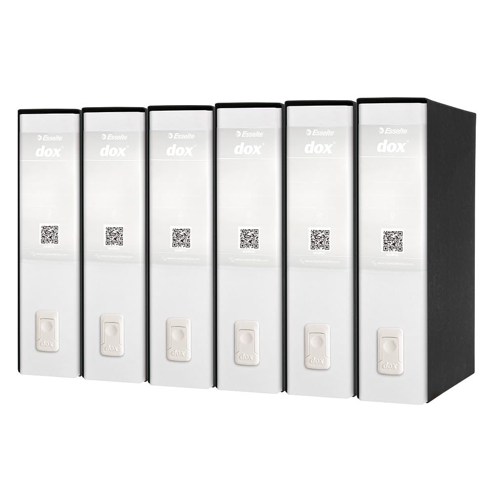 Rexel DOX A4 Ring Binder 2 Lever Folder Foolscap White