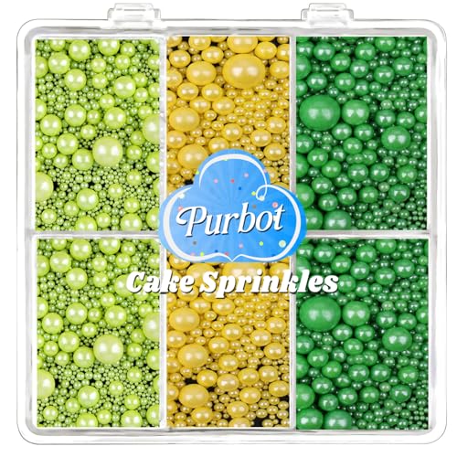 Green Yellow Pearl Sprinkles