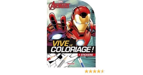 Amazon Com Marvel Avengers Vive Le Coloriage Iron Man French Edition 9782508037870 Collectif Sojic Stephanie Books