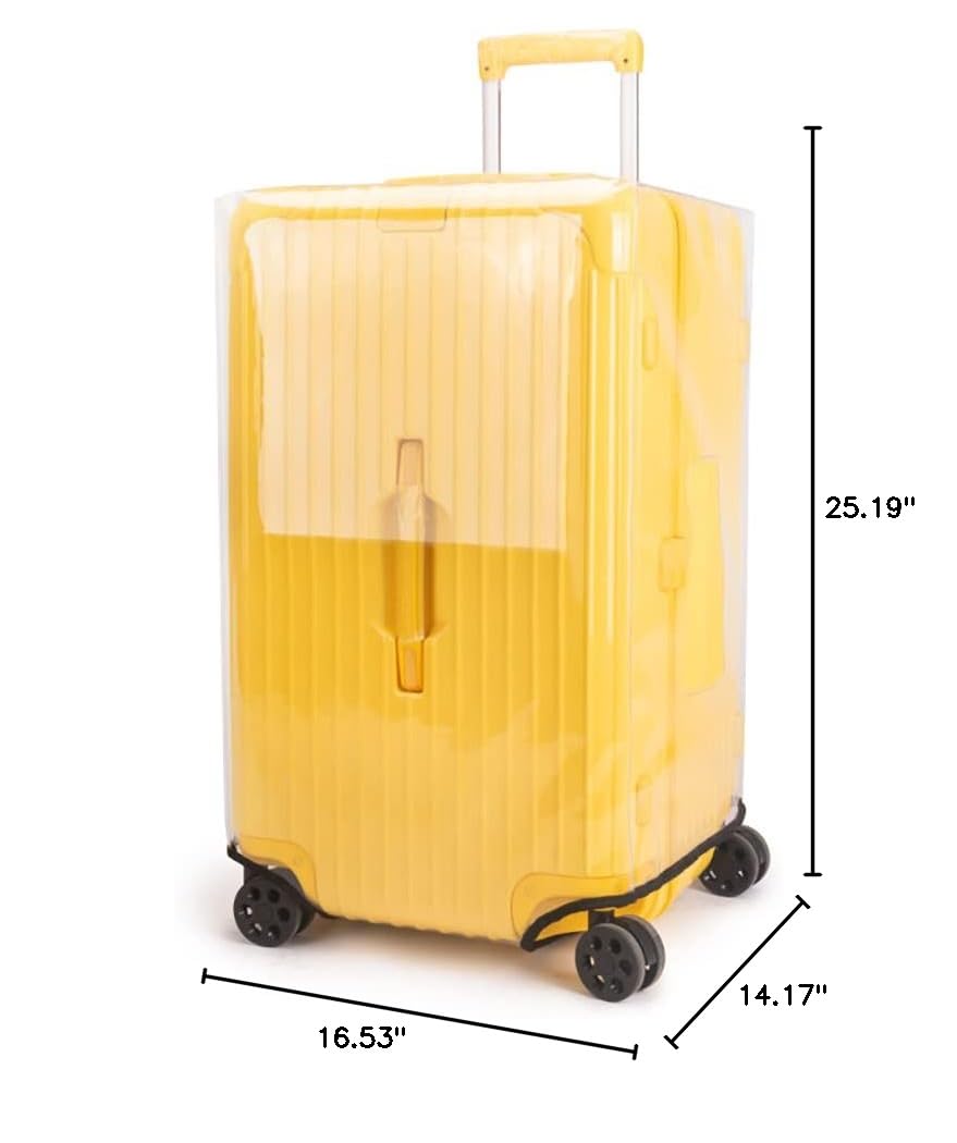 Klmsscxy Luggage Cover Suitcase Cover Protector Luggage Protector Suitcase Cover Clear Trunk Luggage Covers for Suitcase (Transparent, 32inch)